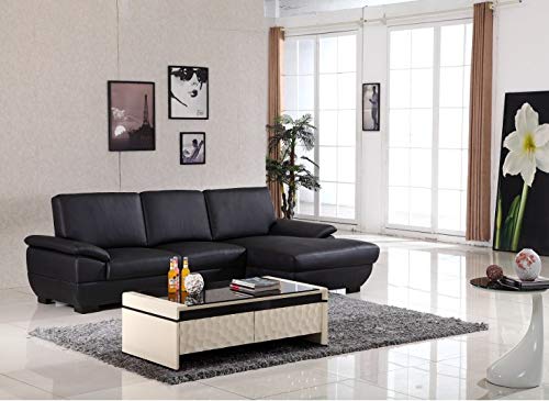 Lillyput Interio Prefixs Black Leatherette Couch Lounge Set