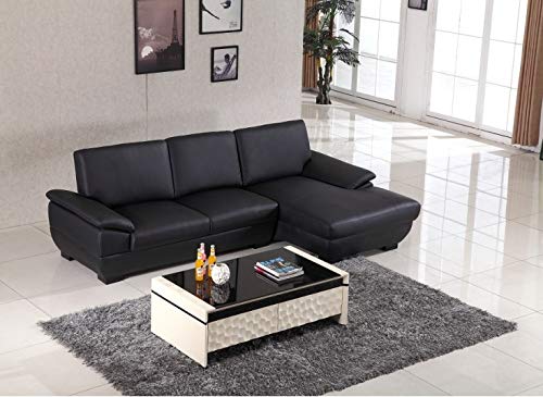 Lillyput Interio Prefixs Black Leatherette Couch Lounge Set