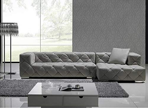 4 Seater Sofa Set:-  Rinny Lounge Leatherette Sofa Set (Grey)