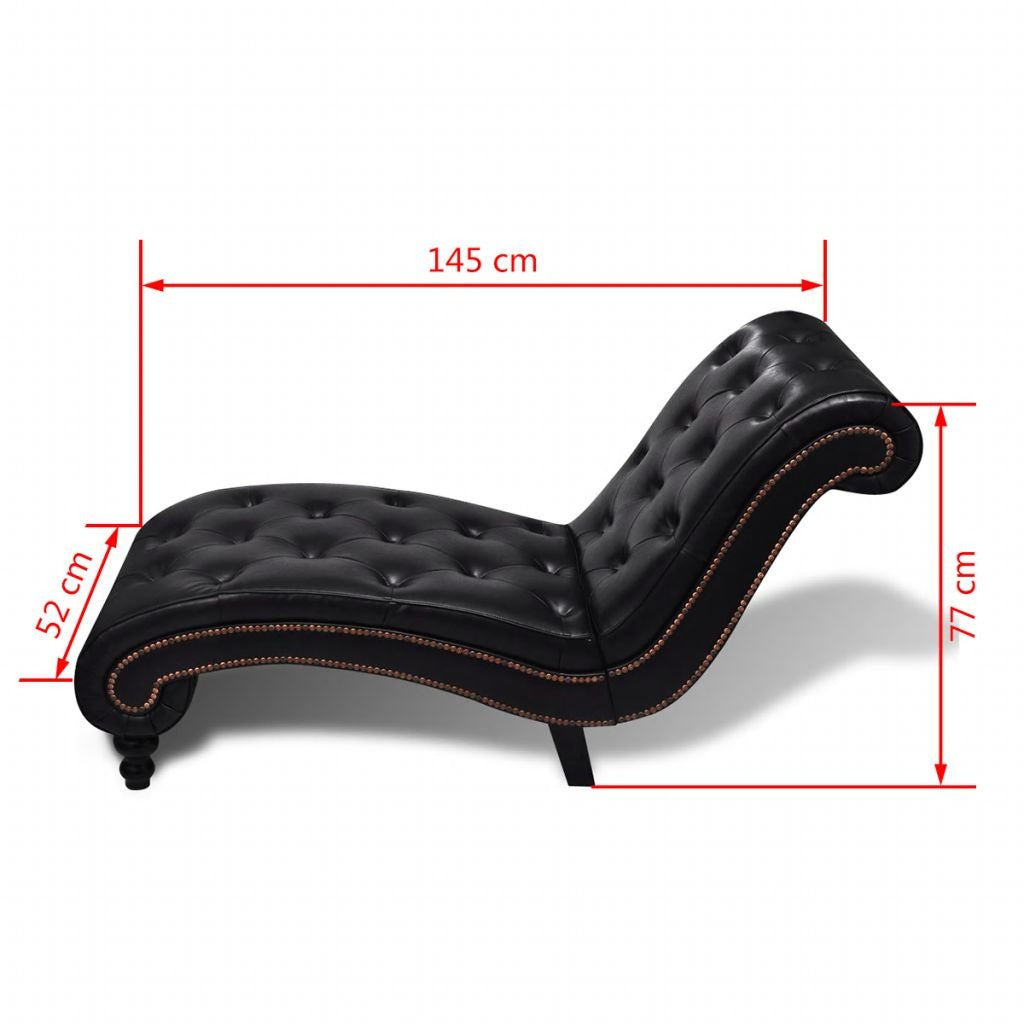 Lounge Chair: Genofet Chesterfield Chaise Lounge