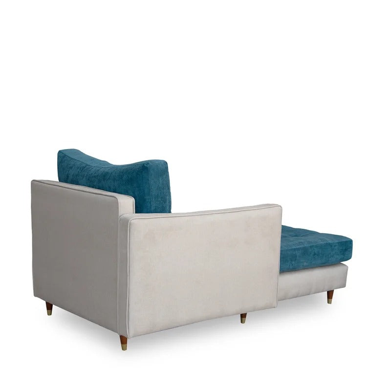 Lounge Chair: Heward Tufted Square Arms Chaise Lounge