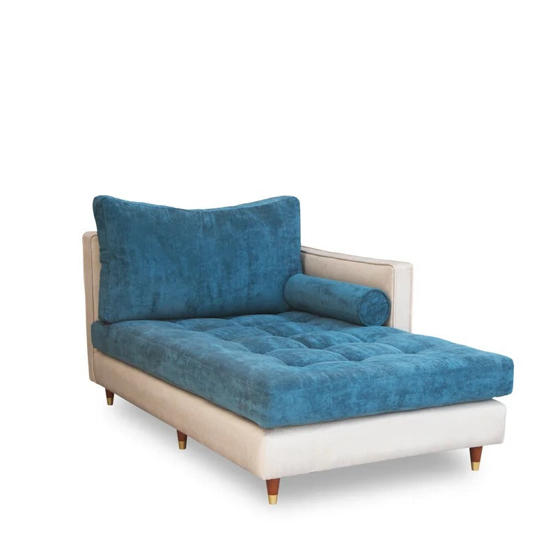 Lounge Chair: Heward Tufted Square Arms Chaise Lounge