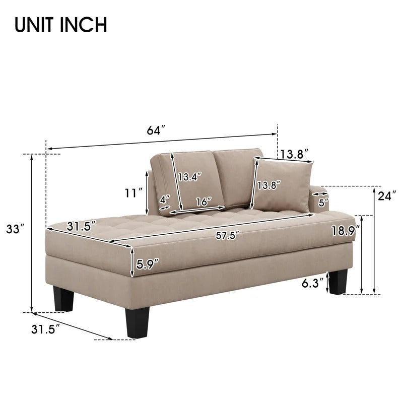 Lounge Chair: Jerak 2 Pieces Upholstered Chaise Lounge Set (Set of 2)