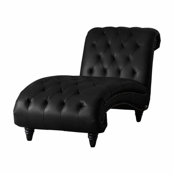 Lounge Chair: Leffette Tufted Chaise Lounge