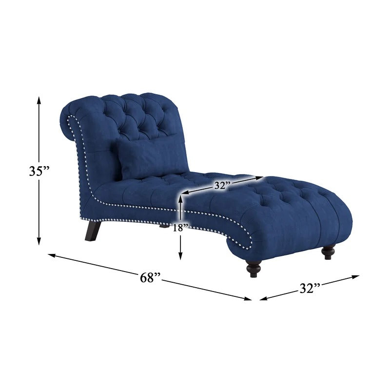 Lounge Chair: Leftoh Tufted Armless Chaise Lounge