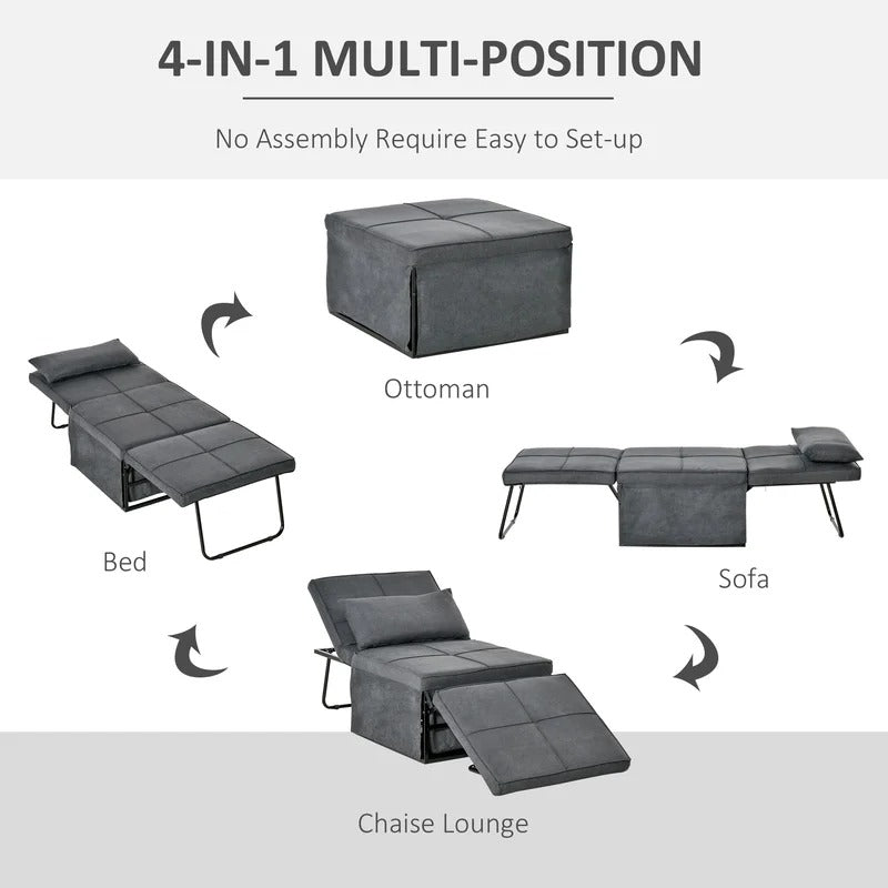 Lounge Chair: Uremin 4 In 1 Multi Function Folding Chaise Lounge
