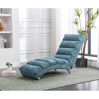 Lounge Chair: Wenom Armless Reclining Chaise Lounge