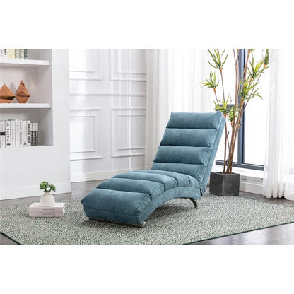Lounge Chair: Wenom Armless Reclining Chaise Lounge
