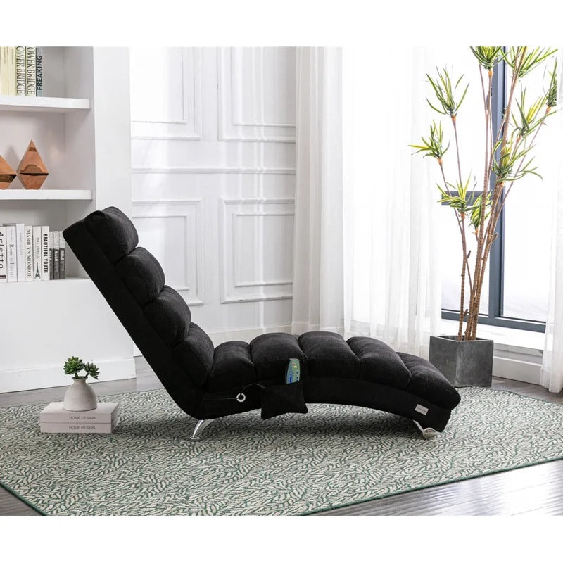 Lounge Chair: Wenom Armless Reclining Chaise Lounge