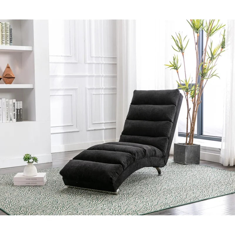 Lounge Chair: Wenom Armless Reclining Chaise Lounge