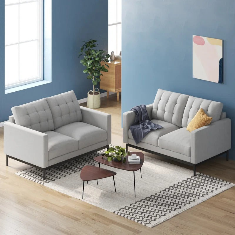 Loveseat: 53.5'' Square Arm Loveseat