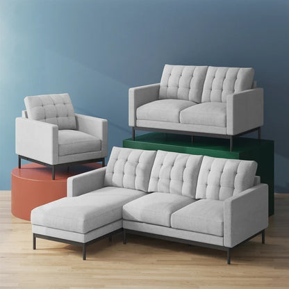 Loveseat: 53.5'' Square Arm Loveseat