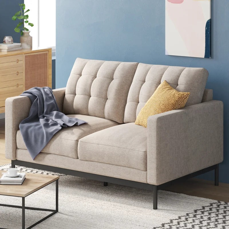 Loveseat: 53.5'' Square Arm Loveseat