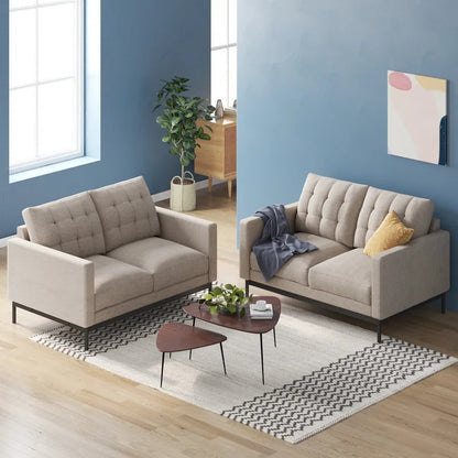 Loveseat: 53.5'' Square Arm Loveseat