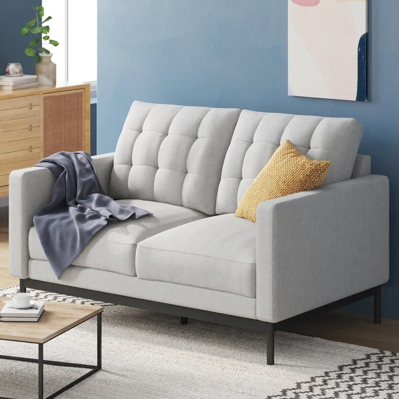 Loveseat: 53.5'' Square Arm Loveseat