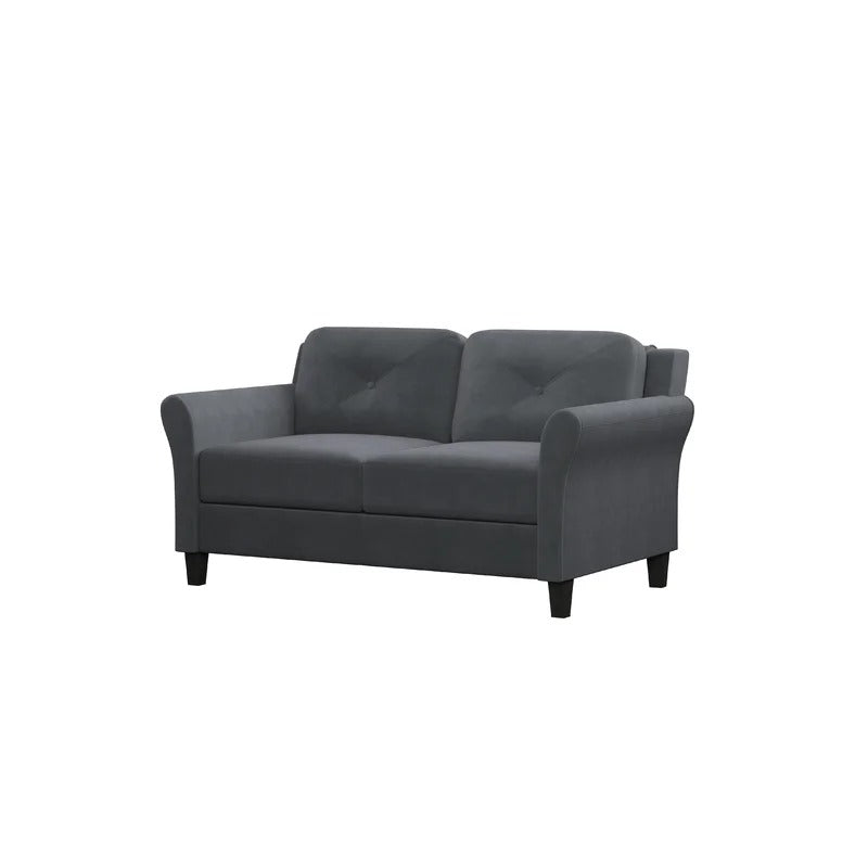 Loveseat: 57.9'' Round Arm Loveseat