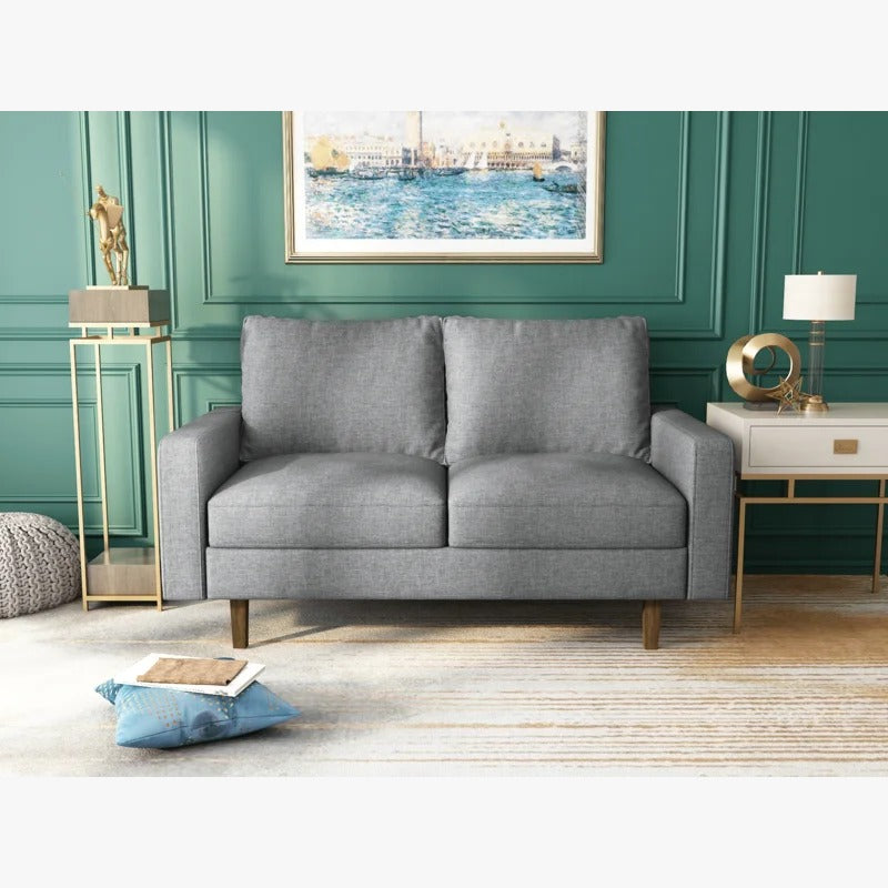 Loveseat:  57.9'' Square Arm Loveseat Sofa