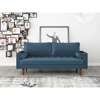 Loveseat: 69.68'' Velvet Square Arm Sofa