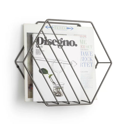 Magazine Racks: Hexagonal Shaped Magazine Rack