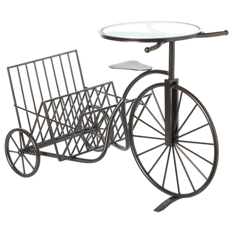 Magazine Racks: Metal Bicycle Magazine Rack