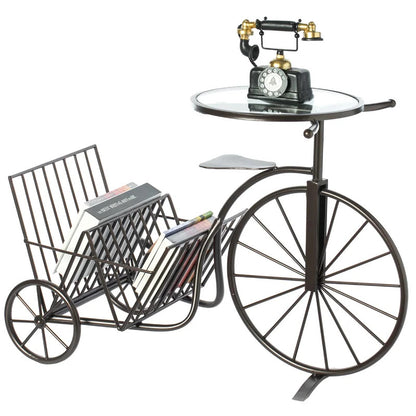 Magazine Racks: Metal Bicycle Magazine Rack