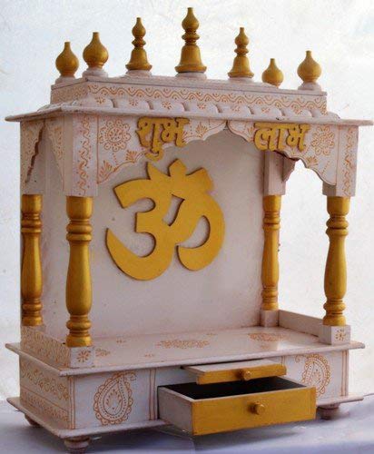 Mandir: Rajasthani Ethnic Handcrafted Wooden Temple/Mandir/Pooja Ghar/Mandapam