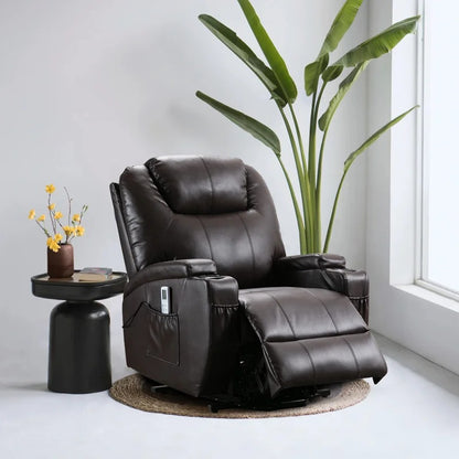 Massage Chairs: Eric Leatherette Heated Massage Chair