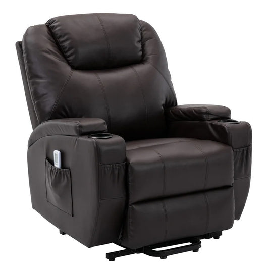 Massage Chairs: Eric Leatherette Heated Massage Chair