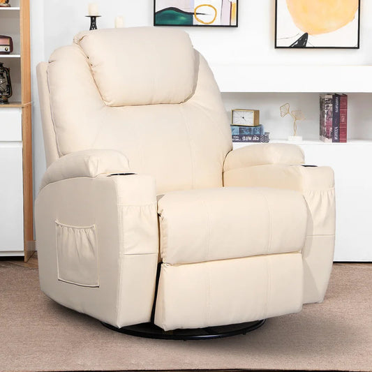 Massage Chairs: Classic Leatherette Heated Massage Chair