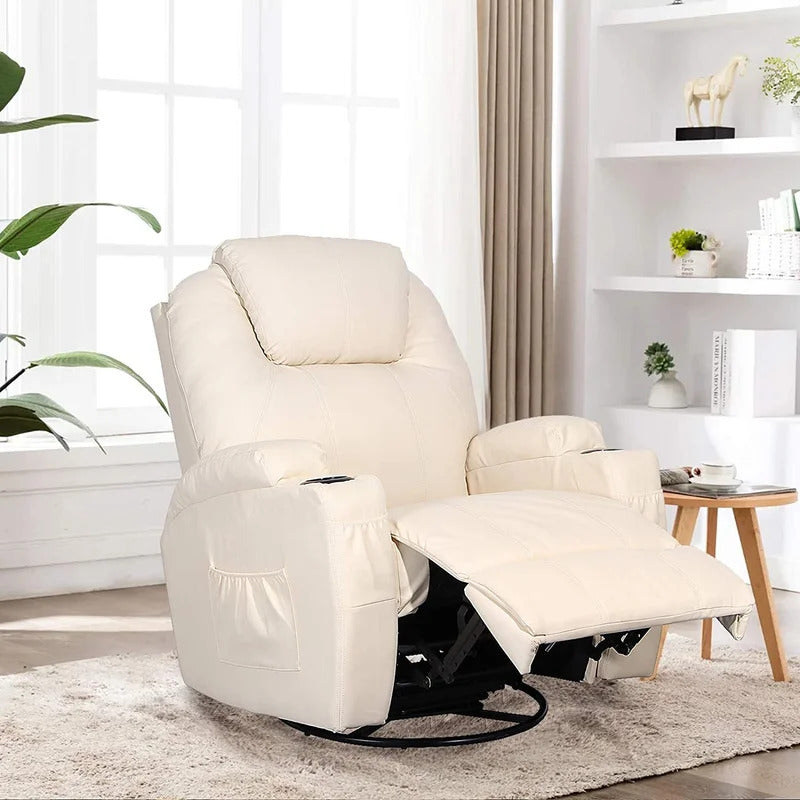 Massage Chairs: Classic Leatherette Heated Massage Chair