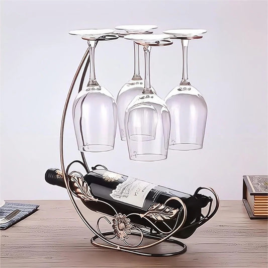 Display Rack: Metal Wine Bottle Rack