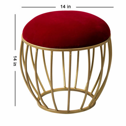 Metallic Stools : Wine Cage Ottoman