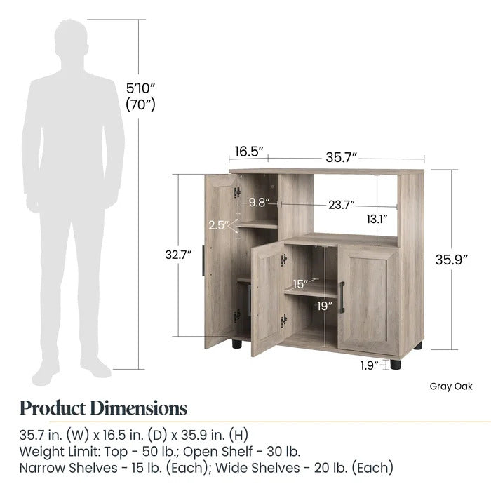 Microwave Stands: 36" Kitchen Microwave Stand