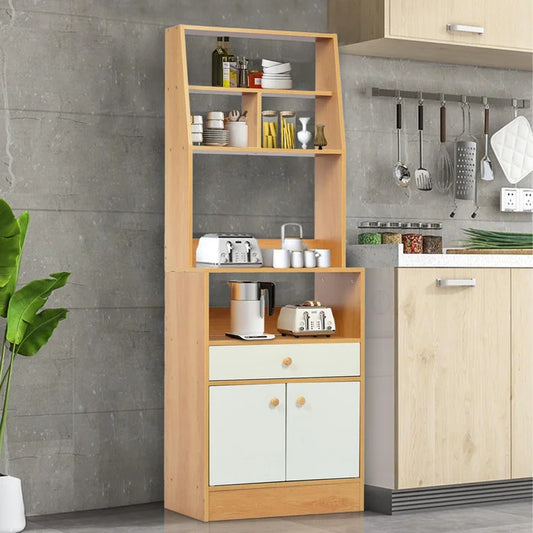 Microwave Stands: Modern 55.7" Kitchen Pantry & Hutch Cabinets