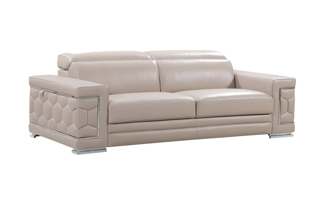 Modern Sofa Set: 5 Seater Leatherette Sofa Set