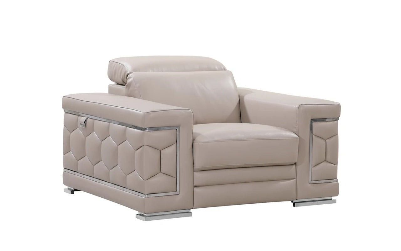 Modern Sofa Set: 5 Seater Leatherette Sofa Set