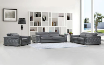 Modern Sofa Set: 5 Seater Leatherette Sofa Set