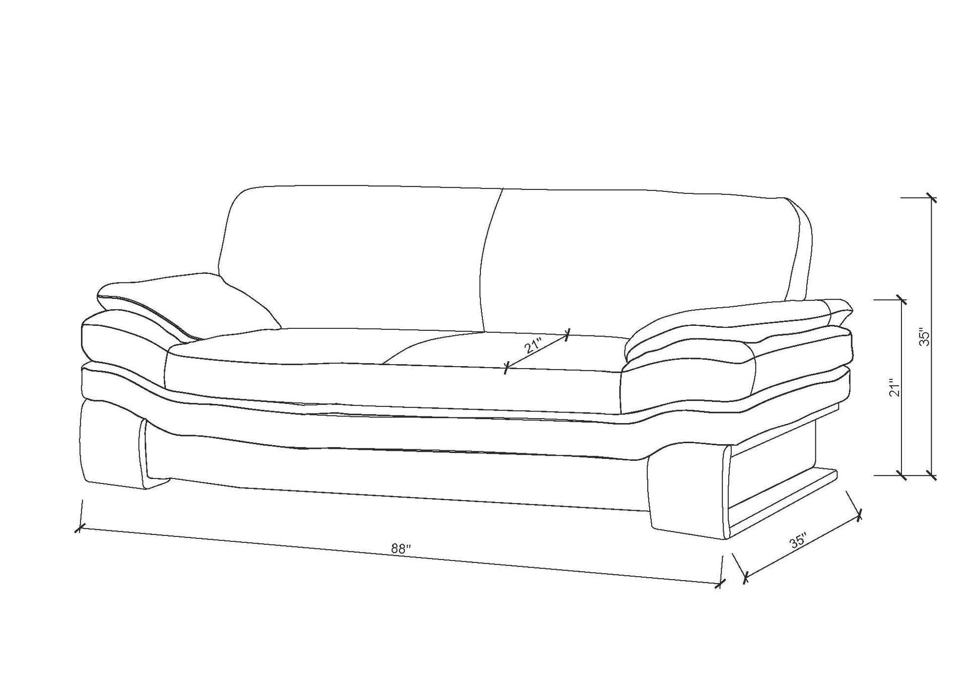 Modern Sofa Set: 5 Seater Leatherette Sofa Set