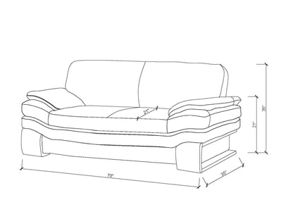 Modern Sofa Set: 5 Seater Leatherette Sofa Set