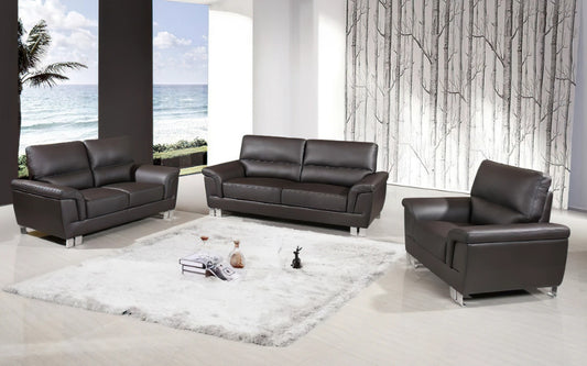 Modern Sofa Set: Leather 5 Seater Sofa Set