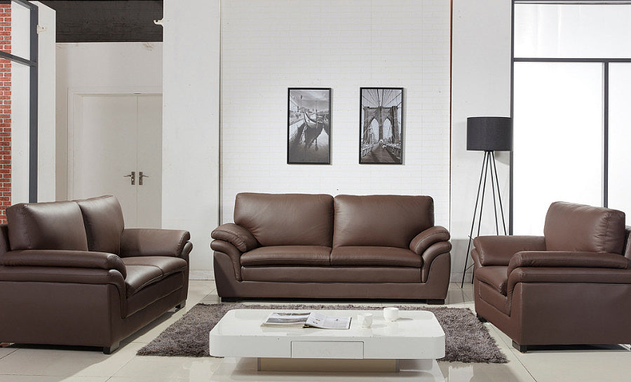 Modern Soft Set: 5 Seater Leatherette Sofa Set