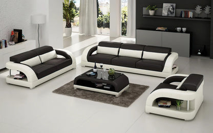 Modern sofa Set: 6 Seater Leatherette Sofa Set