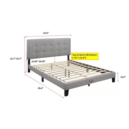 Modular Bed : Ana Tufted Upholstered Platform Bed