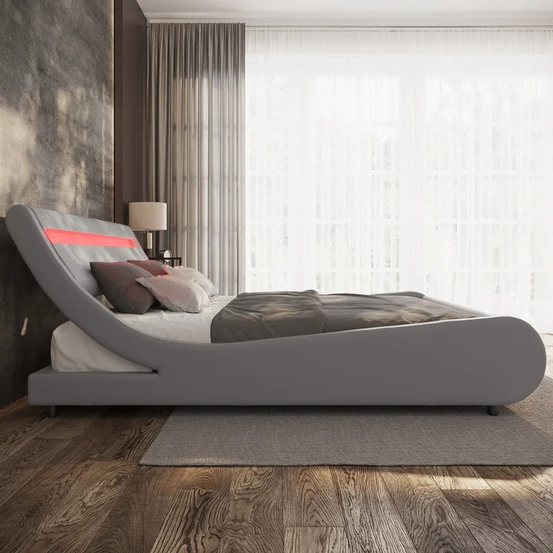 Karratha upholstered low profile platform deals bed