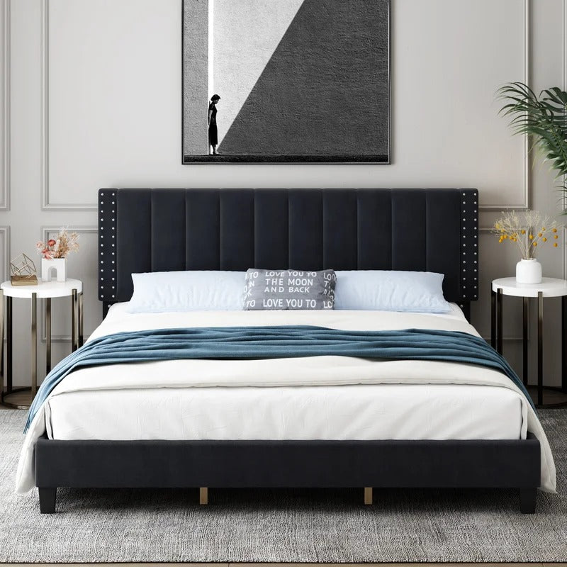 Modular Bed : Eva Tufted Upholstered Platform Bed – GKW Retail