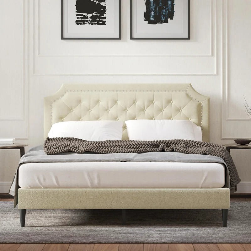 Modular Bed : Tufted Upholstered Platform Bed – GKW Retail