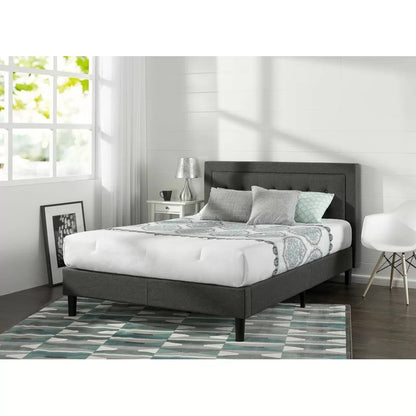 Modular Bed : Vani Tufted Upholstered Platform Bed