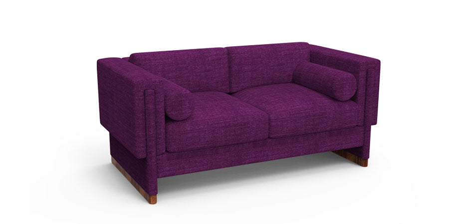 3 Seater Sofa Set:- Munix Fabric Sofa Set (Violet)