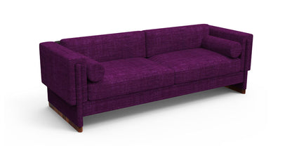 3 Seater Sofa Set:- Munix Fabric Sofa Set (Violet)