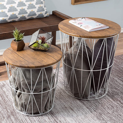 Nest Of Table: Nesting End Tables with Storage
